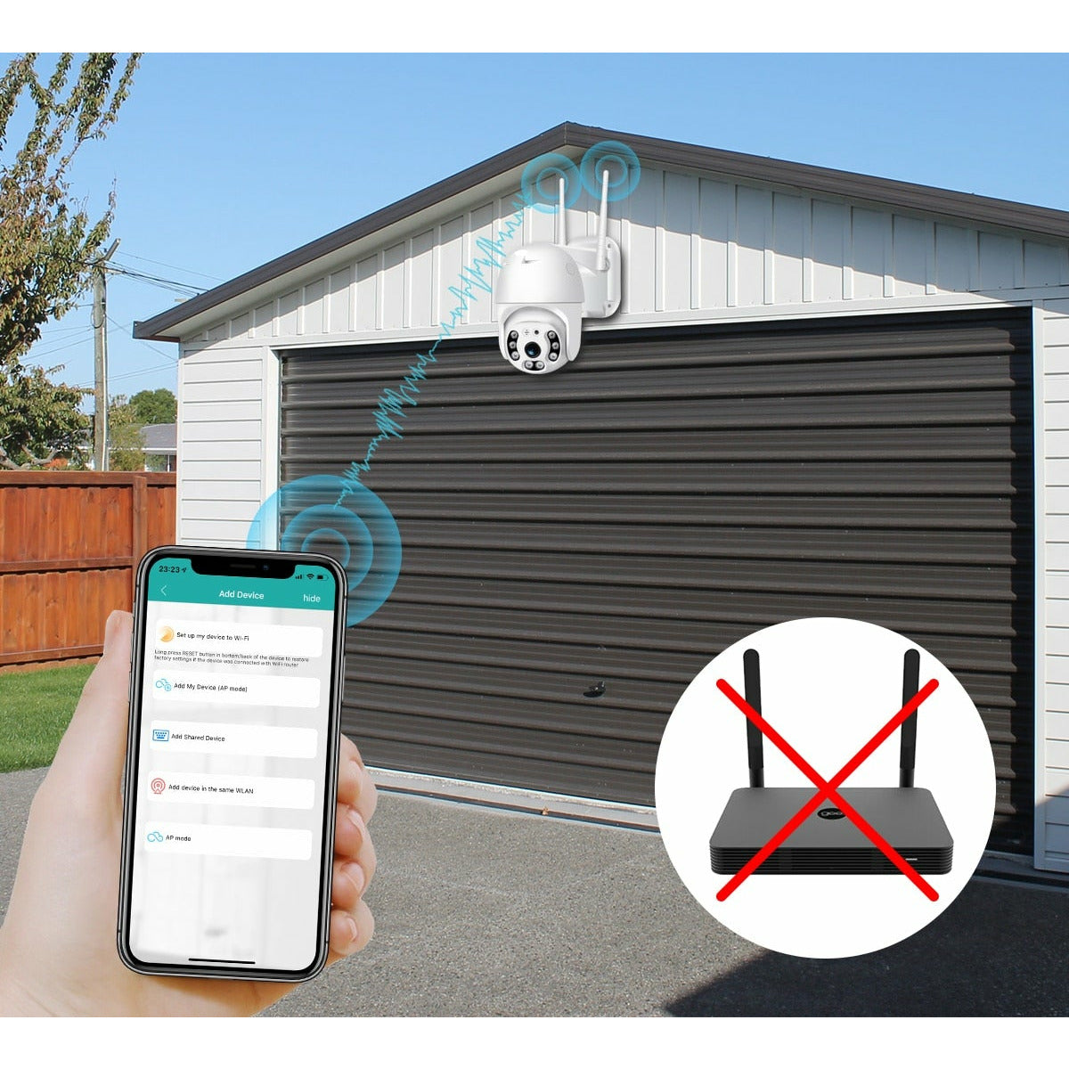 camera surveillance sans fil maroc maison;extérieure PTZ, IP avec micro - JUMIASTOCK